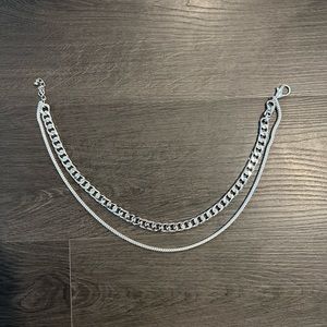 Double Silver Chain